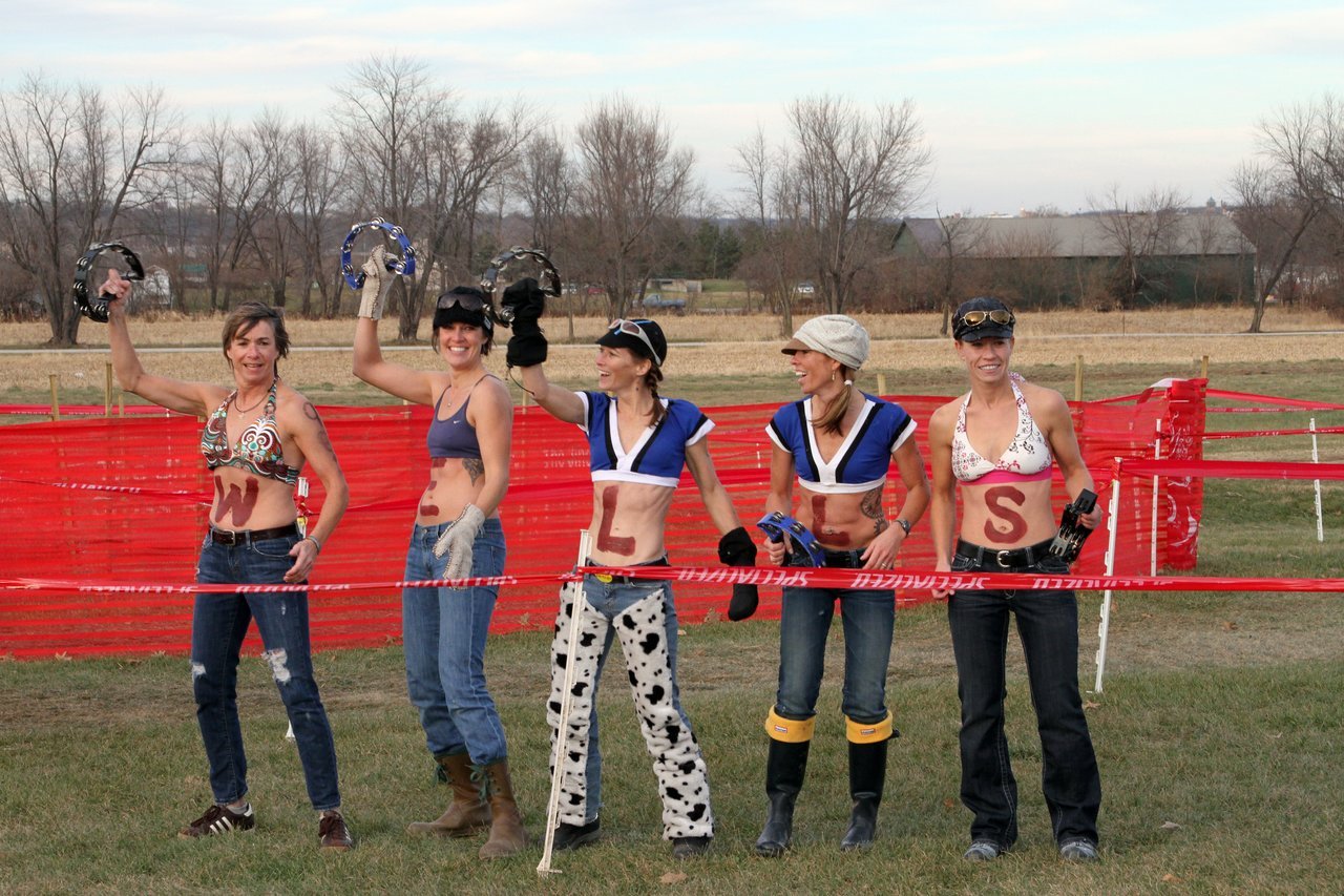 These ladies were waiting for Todd and Troy after the finish line. Jingle Cross 2010 Day 3. © Amy Dykema