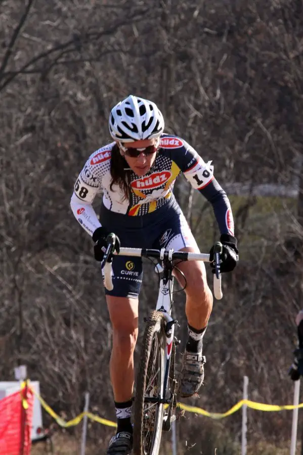 Nicole Duke gives chase. Jingle Cross 2010 Day 3. © Michael McColgan