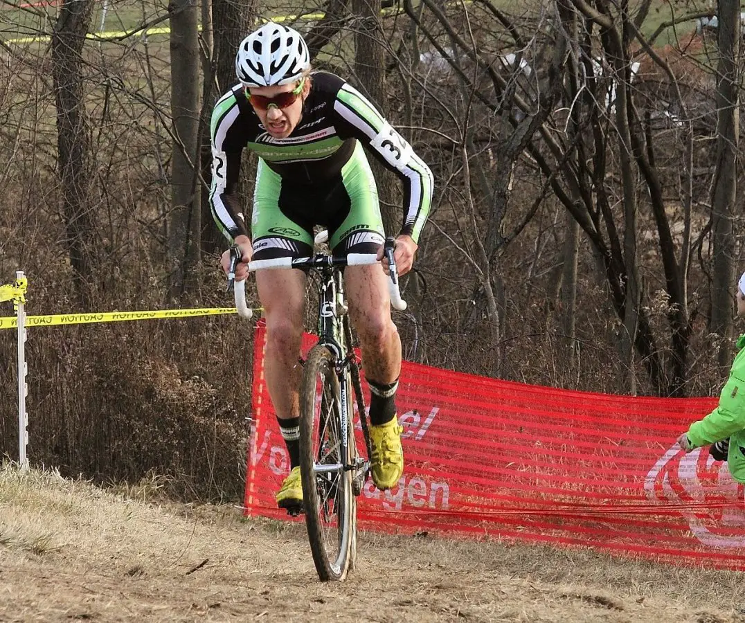 Driscoll went from student Saturday to professor Sunday. Jingle Cross 2010 Day 3. © Michael McColgan