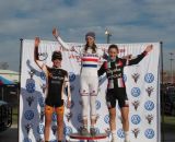 Women's podium at Jingle Cross Day 3. © Elisabeth Reinkoldt