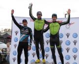 Men's podium at Jingle Cross Day 3. © Elisabeth Reinkoldt