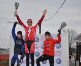 Men&#039;s Elite Podium - 2nd Ryan Idding, 1st Todd Wells, 3rd Marko LaLonde ? Nikki Cyp