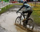 Ben Berden slices through the mud. ©Nolan Wehr