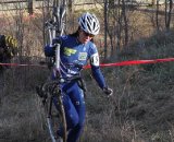 Holly Klug running up the climb. © Amy Dykema