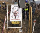 There's a reason it's called Jingle Cross Rock - there are several speakers along the top of the climb on Mt. Krumpet © Amy Dykema