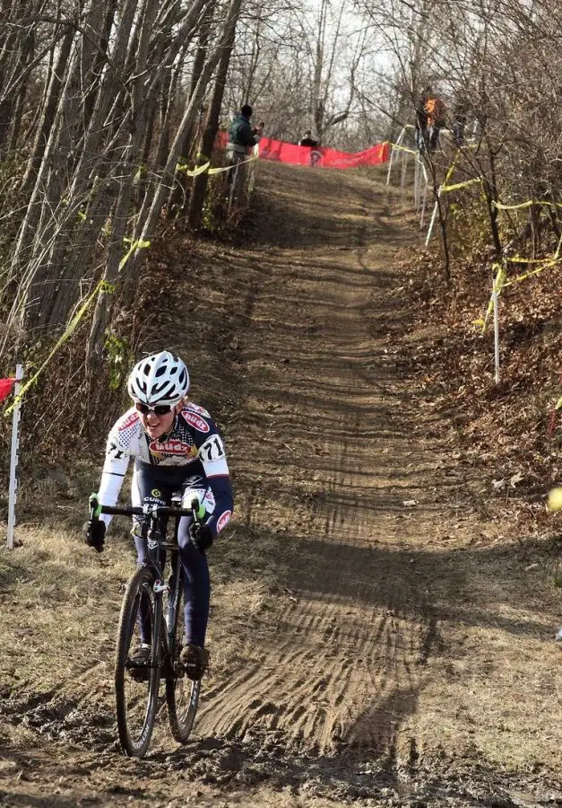 The course featured plenty of muddy technical sections, and a fair amount of straight-aways too © Michael McColgan