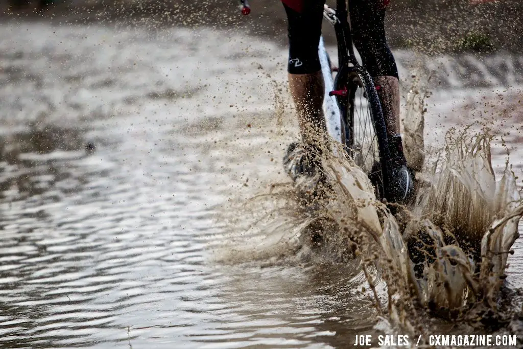 Puddles were starting to become lakes.  © Joe Sales