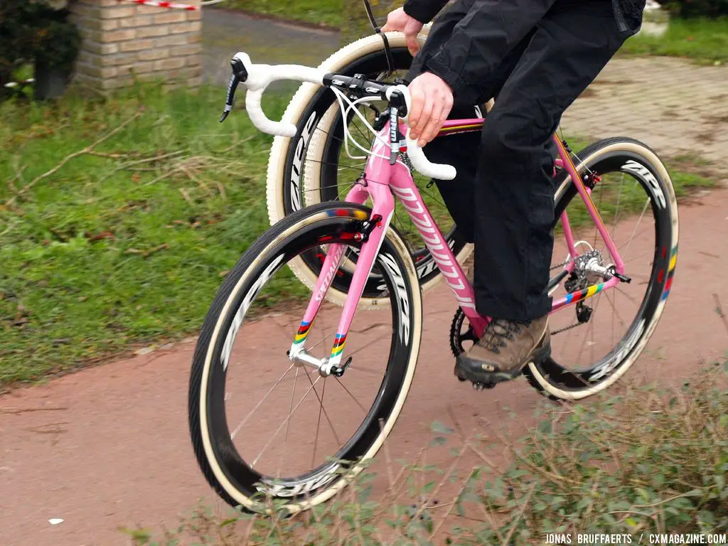 2011 world champion Stybar riding with an extra set of Zipps in tow. © Jonas Bruffaerts