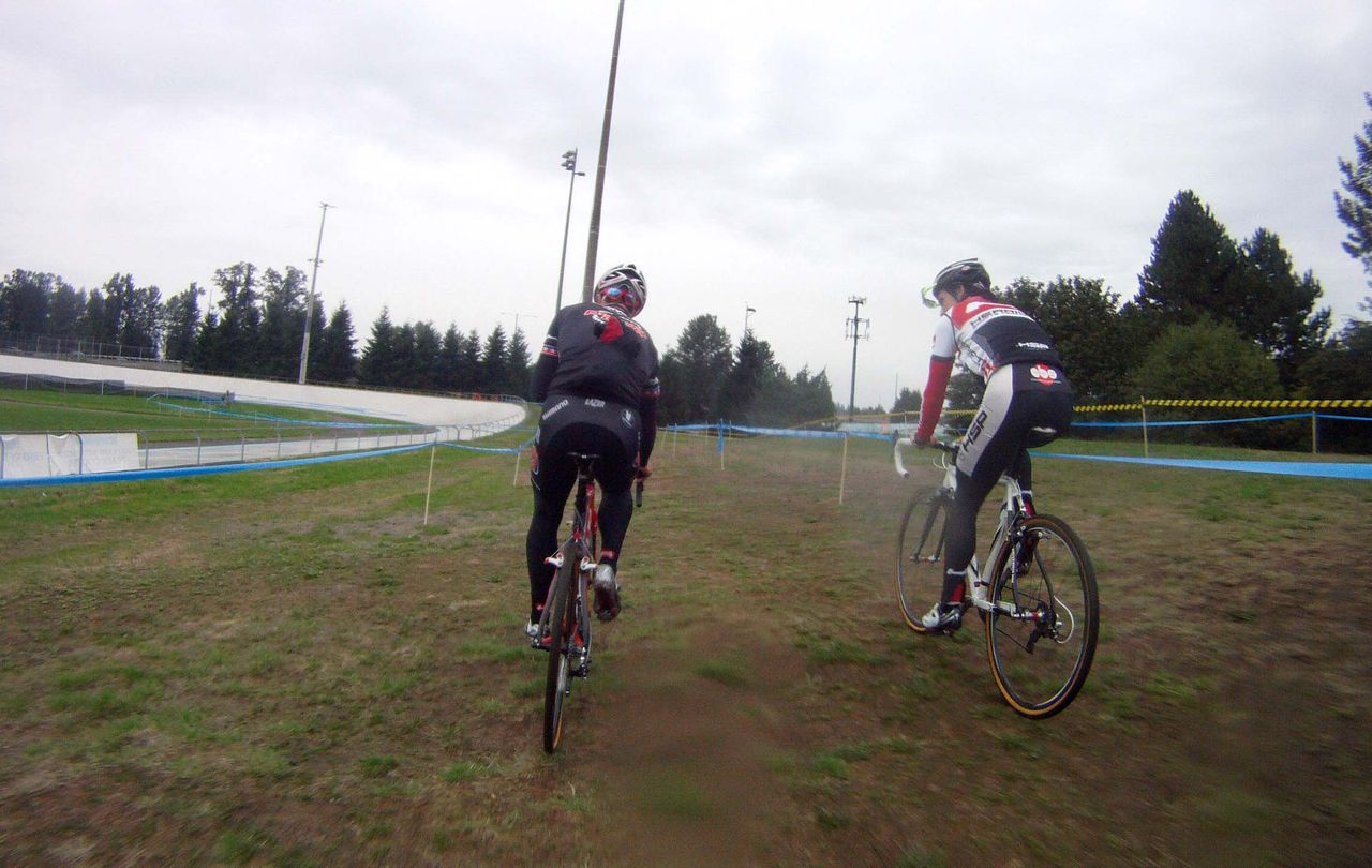 Jonathan and David Richter leading the group. © Cyclocross Magazine