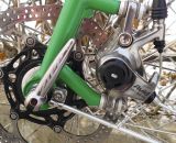 Walt Works provides the steel fork, with a post mount disc brake mount and fender mounts.