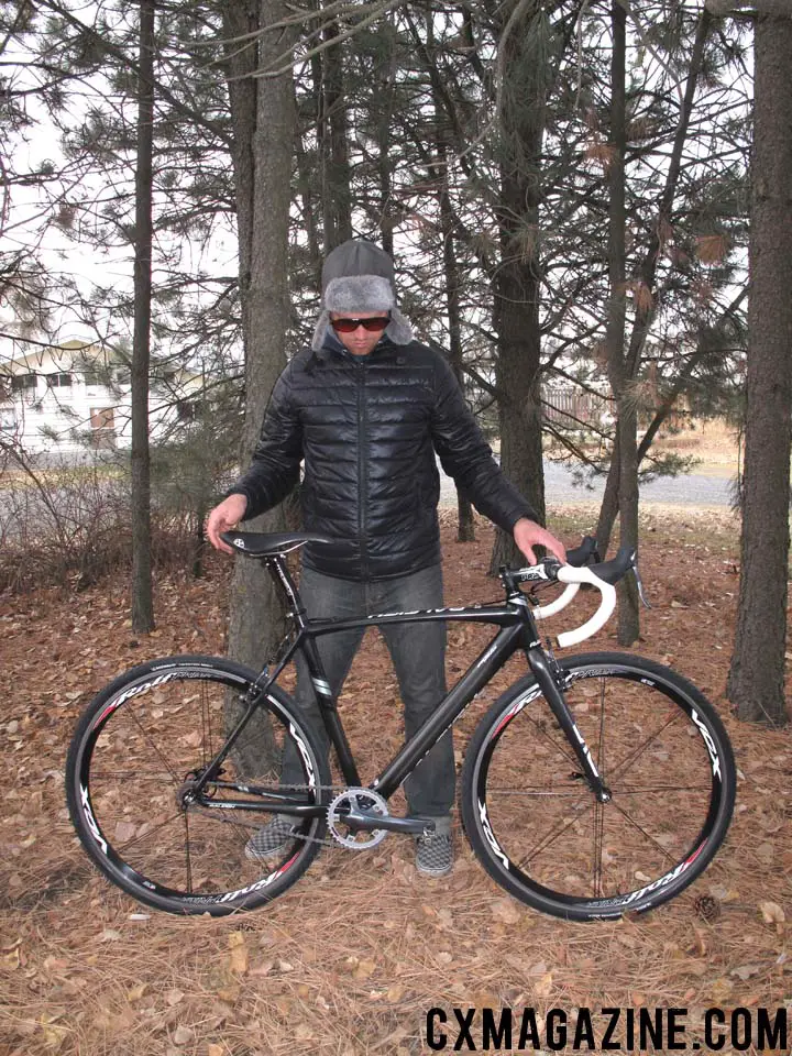 J.T. Fountain with his Raleigh RXC Pro.