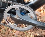 Shimano CX70 crankset, 39-tooth single chain ring.