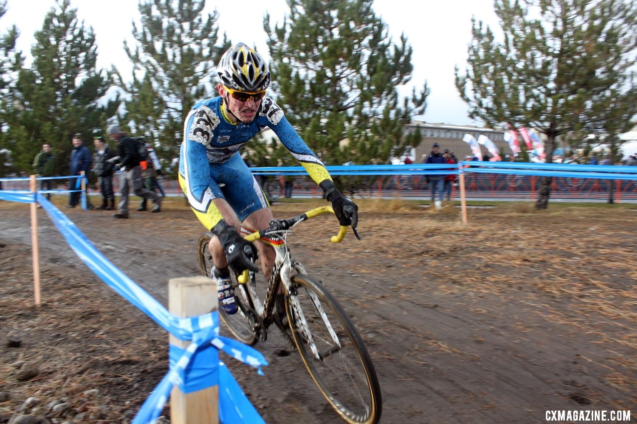 Nate Morse looked to have second locked up before stomach cramps. © Cyclocross Magazine