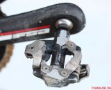 Lindine raced the Shimano XTR M-980 pedals, without mud problems at the 2014 Nationals. © Cyclocross Magazine