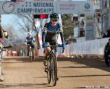 Kaitlin Antonneau (Marian University) dominated the Women's D1 race.  Â©Brian Nelson