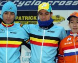 The U23 Podium: Bosmans (l) - Baestaens - Van der Haar. © Bart Hazen