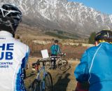 Compton showed new and old riders the cyclocross ropes. © Mark Legg-Compton