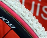 Bontrager Aeolus wheels and FMB XL  Gripos on Katie Compton's Trek Crockett. © Cyclocross Magazine