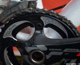 Prototype WickWerks 42t chainring for SRAM Exogram cranks on Katie Compton's Trek Crockett. © Cyclocross Magazine