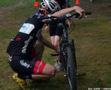 Lindine shows off his mechanic skills © Cyclocross Magazine