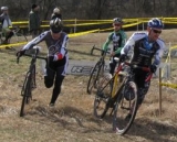 Robert Marion leads Jonny Sundt and Nathaniel Wyatt