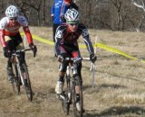 Andrew Reardon leads through the thick grass