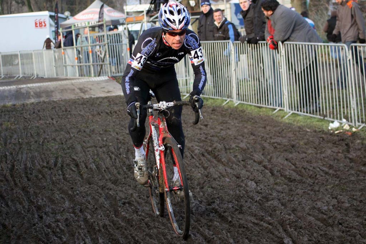 Jon Page finished Koksijde bruised, but not broken. © Bart Hazen