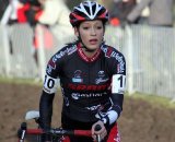 Helen van Leijen treks through the course in Koksijde. © Bart Hazen 