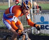 Danny van Poppel gets out of the saddle. © Bart Hazen