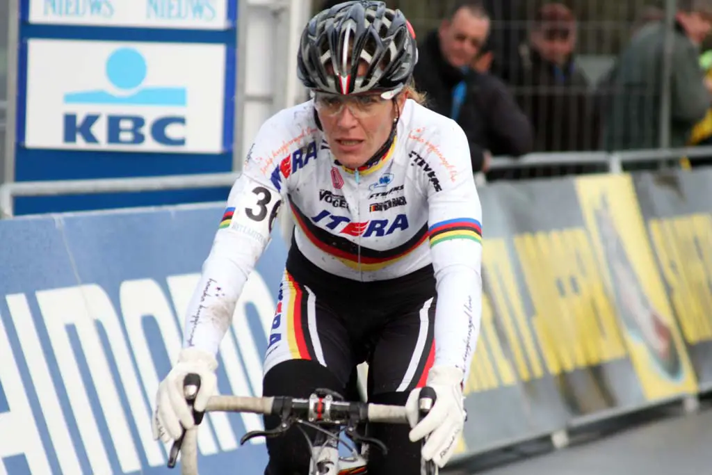 Hanka Kupfernagel. Koksijde Elite Women World Cup 11/28/2009 ?Bart Hazen