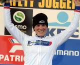 Katie Compton keeps the UCI Cyclocross World Cup leader's jersey. ?Bart Hazen