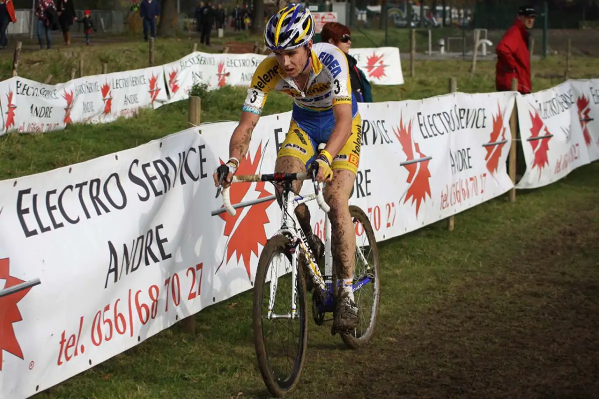 Baestaens riding the Koppenberg © Bart Hazen