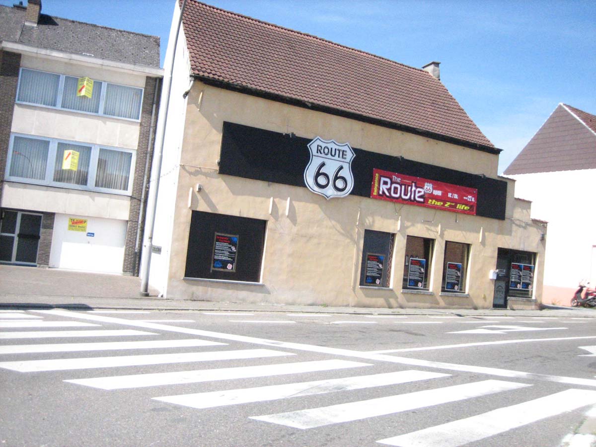 We passed this cafe on the way to interview Luc and Simon Lamon. by Christine Vardaros