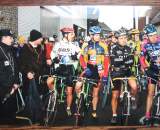 Sven Nys, Bart Wellens, and Danny De Bie at the start line - from left to right. photo: courtesy