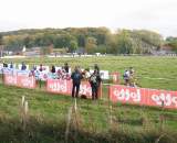 The leaders make their way through a flat field. by Christine Vardaros