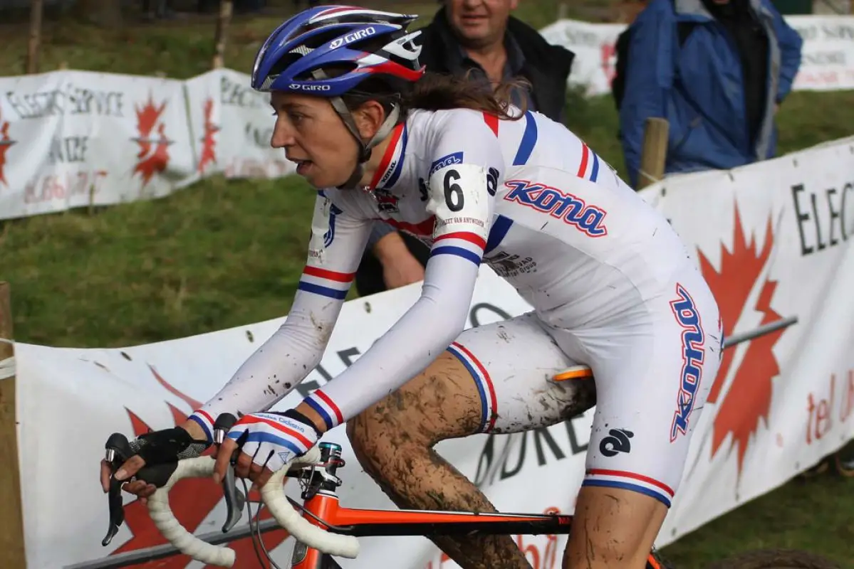 Wyman rode the Koppenberg to the biggest win of her career. © Bart Hazen