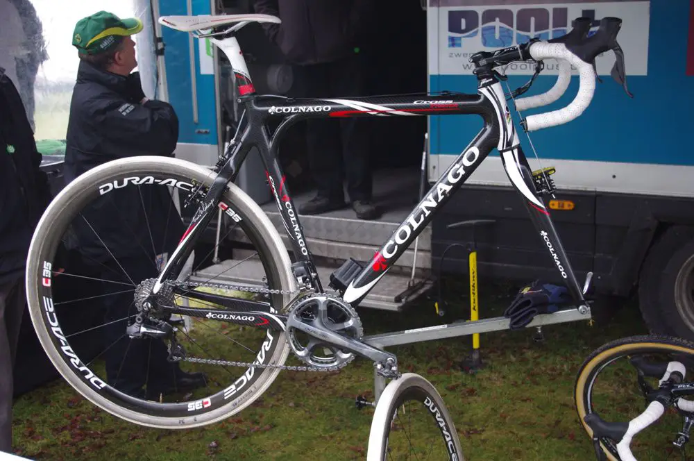 Bikes get a final check before heading to the start line.  Photo courtesy of Christine Vardaros.