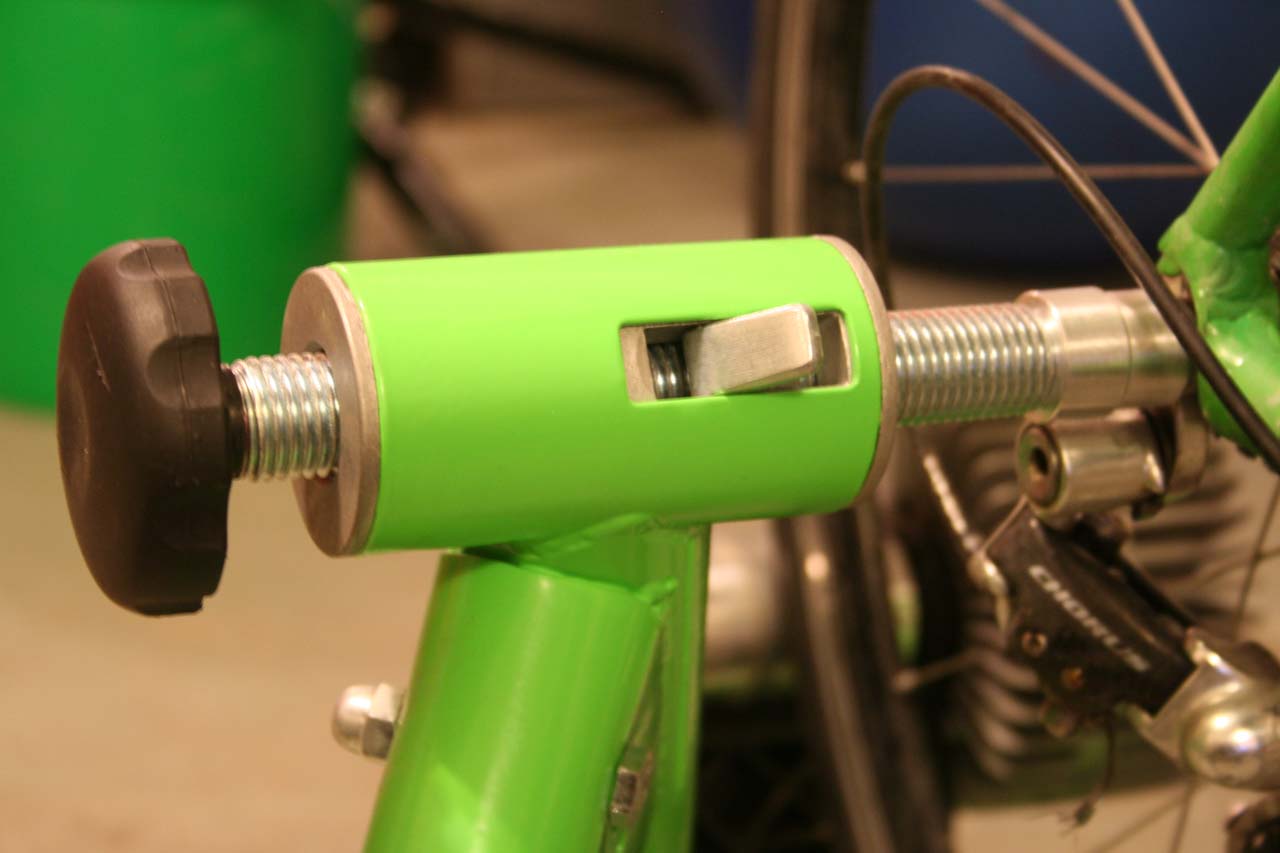 The tension knob combined with the quick release allows for easily mounting and dismounting bikes ? Josh Liberles