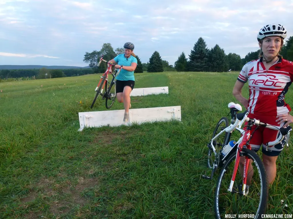 Ladies got a chance to practice their skills in a fun, casual environment at the first women\'s cyclocross clinic.