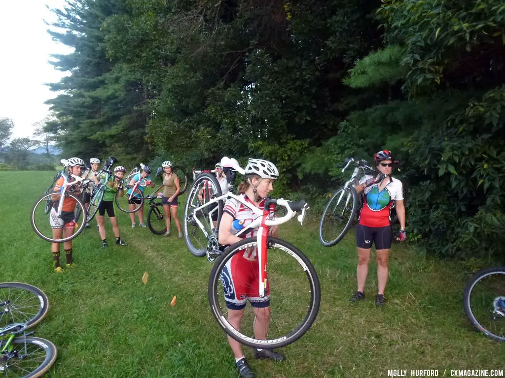 Ladies got a chance to practice their skills in a fun, casual environment at the first women\'s cyclocross clinic.