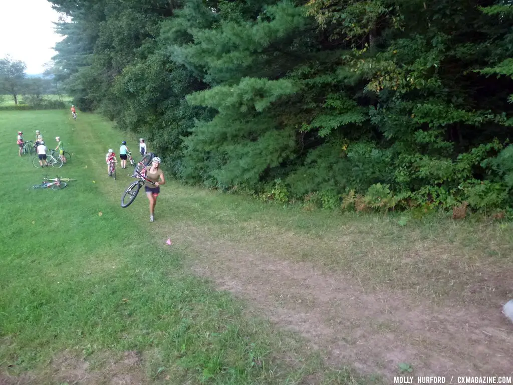 Ladies got a chance to practice their skills in a fun, casual environment at the first women\'s cyclocross clinic.