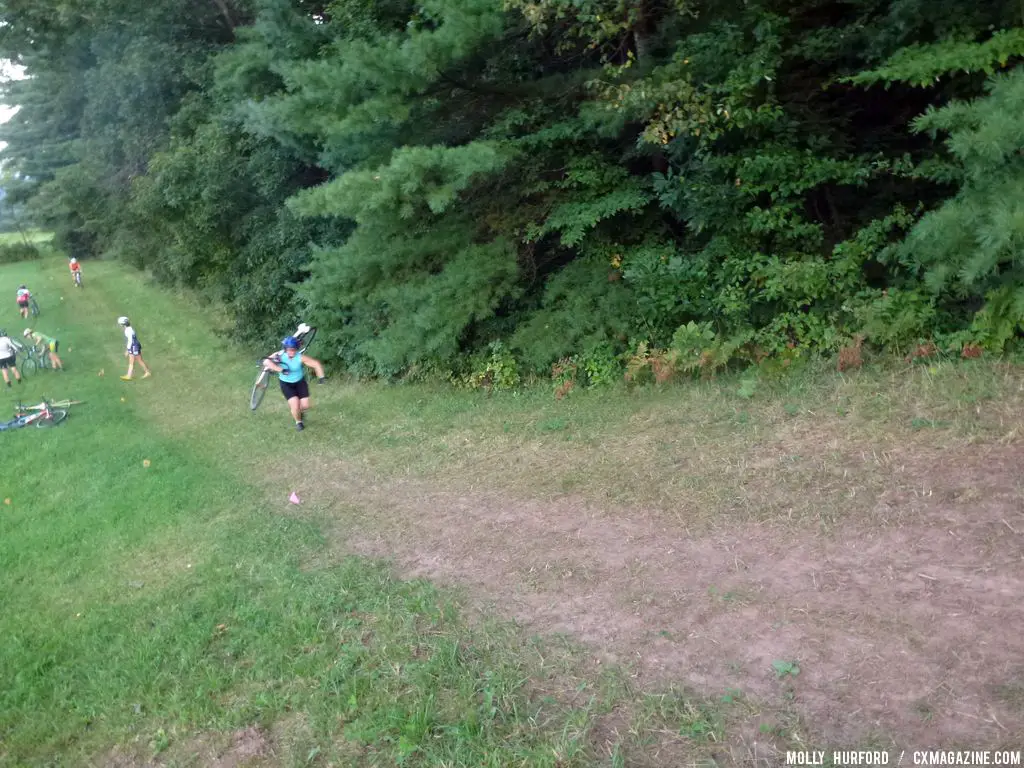 Ladies got a chance to practice their skills in a fun, casual environment at the first women\'s cyclocross clinic.