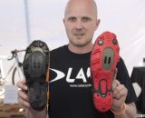 Lake Cycling's MX331 cyclocross shoe (left) and the MX331 mountain bike shoe (right). © Cyclocross Magazine