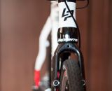 Canti post holes are ready for the traditionalists. LaPierre Cross Carbon. © Cyclocross Magazine