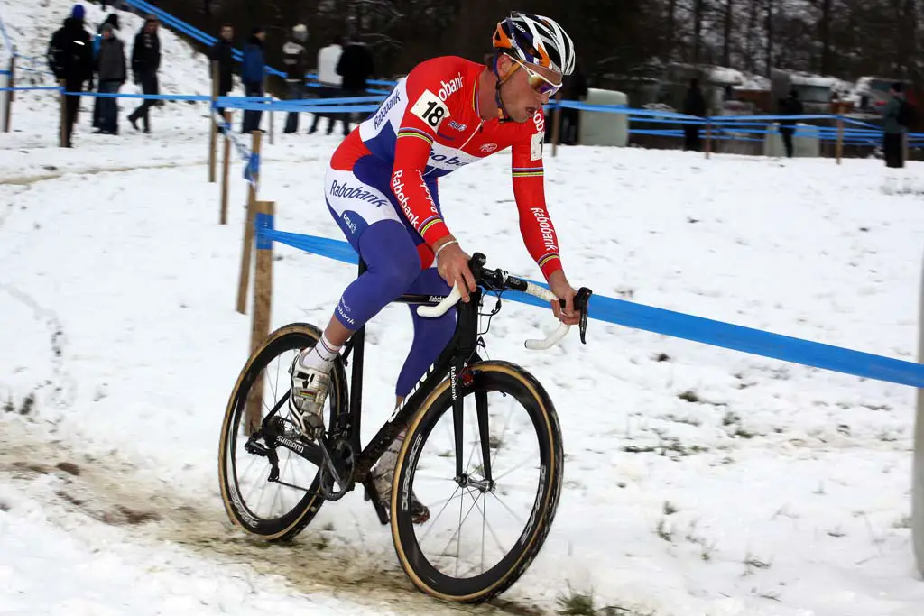 Lars Boom picked tough conditions to return to cross. © Bart Hazen