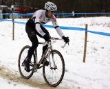 Berden and the other racers had to tread carefully on the slippery course. © Bart Hazen