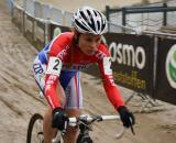 Daphny van den Brand rode aggressively in the four-up battle ? Dan Seaton