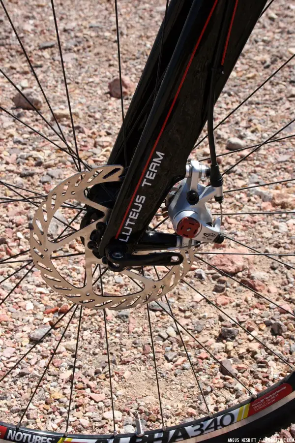 Disc-brake equipped frame. © Cyclocross Magazine