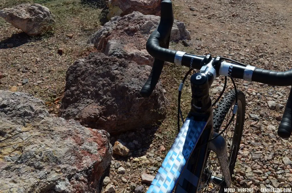 Black and blue are far from \'girly\' colors on the Liv/Giant Brava SLR. Interbike 2013 © Cyclocross Magazine