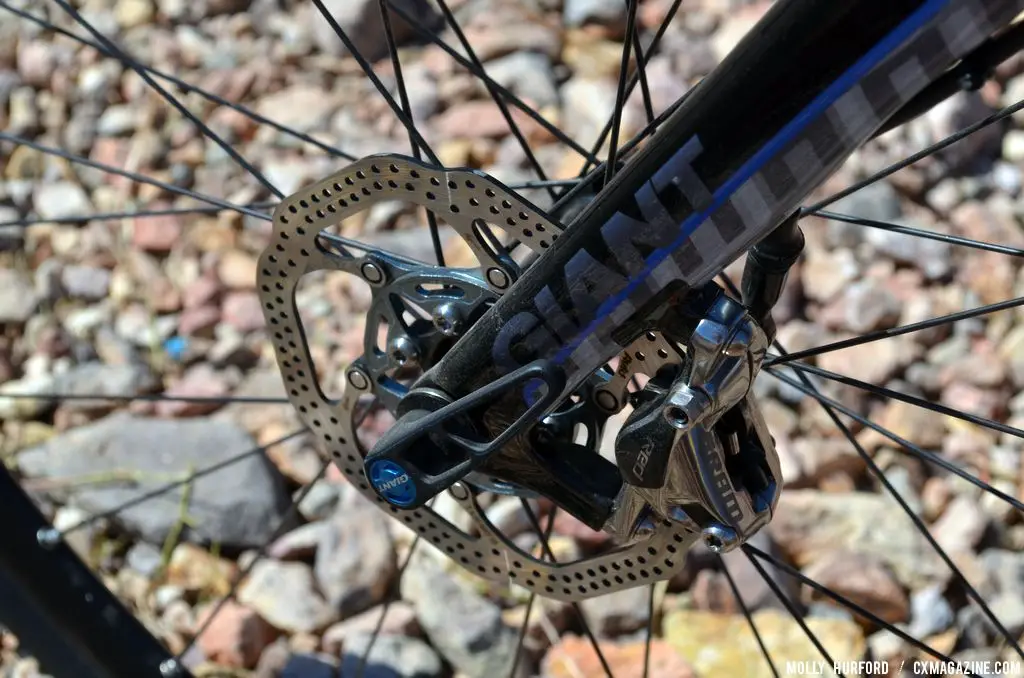 SRAM hydraulic disc brakes on the Liv/Giant Brava SLR. Interbike 2013 © Cyclocross Magazine